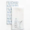 Discount Pomegranate Inc Martini Linen Tea Towels