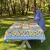 Clearance Pomegranate Inc Mod Lemon Tablecloth
