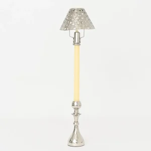 New Pomegranate Inc Modern Candlestick and Cutwork Shade | Set of 2