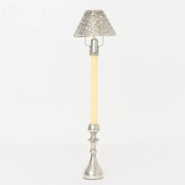 New Pomegranate Inc Modern Candlestick and Cutwork Shade | Set of 2