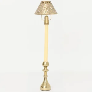 New Pomegranate Inc Modern Candlestick and Cutwork Shade | Set of 2