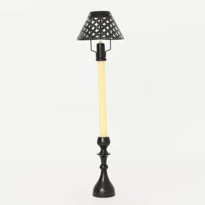 New Pomegranate Inc Modern Candlestick and Cutwork Shade | Set of 2
