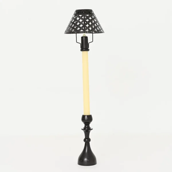 New Pomegranate Inc Modern Candlestick and Cutwork Shade | Set of 2