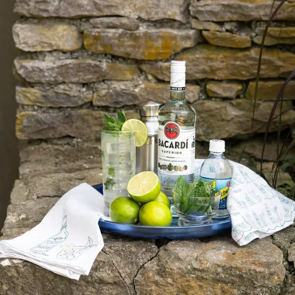 New Pomegranate Inc Mojito Linen Tea Towels