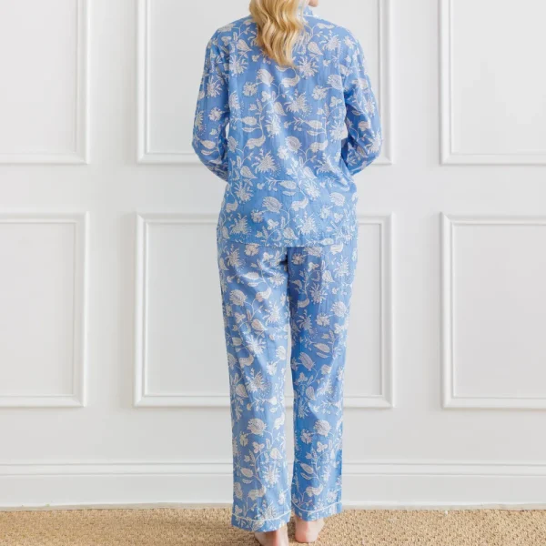 Sale Pomegranate Inc Morning Meadow Blue Pajama Set