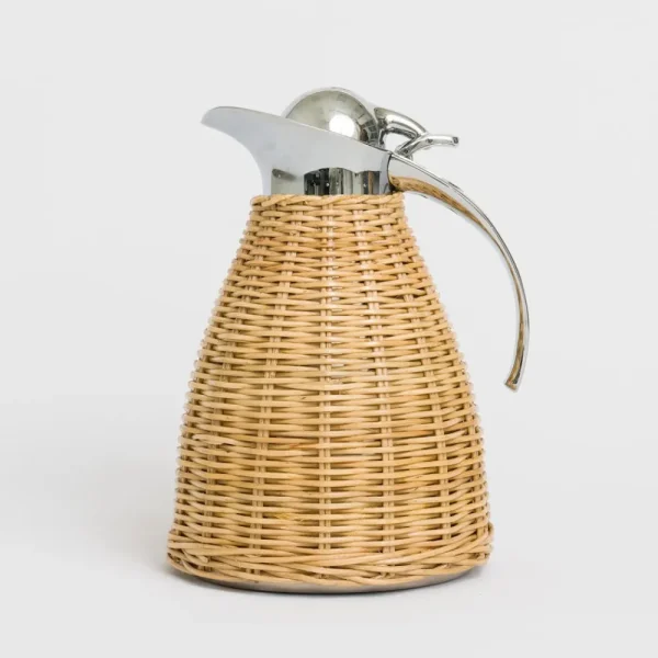 Clearance Pomegranate Inc Natural Wicker Thermos