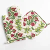 Hot Pomegranate Inc Pom Bells Basil & Magenta Oven Mitt Set