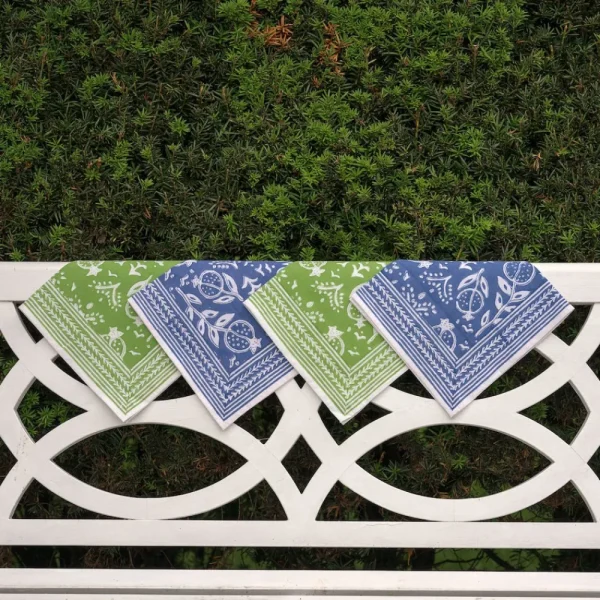 Outlet Pomegranate Inc Pomegranate Blue Napkin | Set of 4