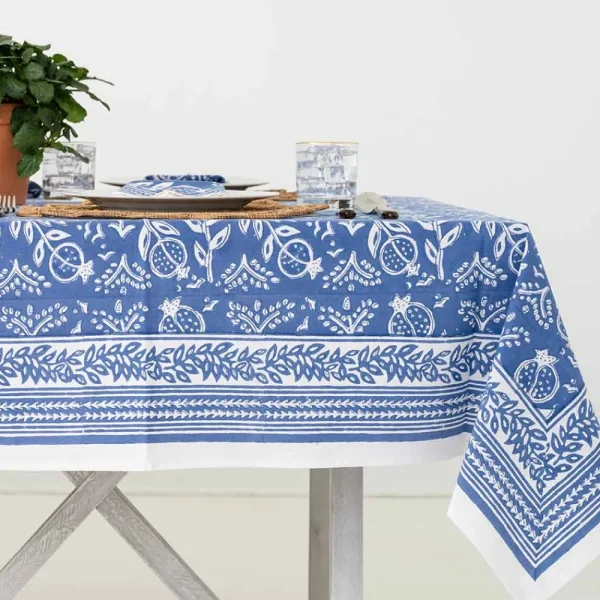 New Pomegranate Inc Pomegranate Blue Tablecloth