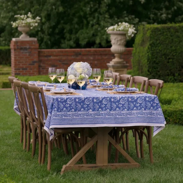New Pomegranate Inc Pomegranate Blue Tablecloth