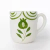 New Pomegranate Inc Pomegranate Crest Green Mug | Set of 2