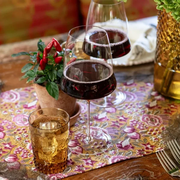 Fashion Pomegranate Inc Pomegranate Garden Plum & Ochre Table Runner