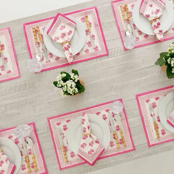Clearance Pomegranate Inc Rosé Placemat | Set of 4