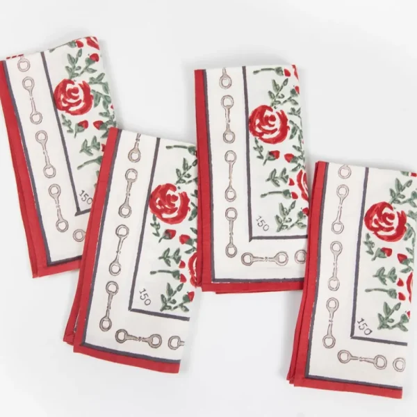 Clearance Pomegranate Inc Run For The Roses 150 Napkins | Set of 4