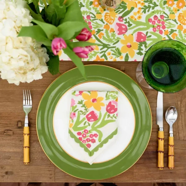 Fashion Pomegranate Inc 70s Flower Table Runner