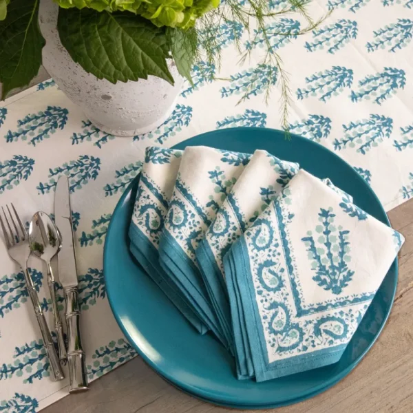 Outlet Pomegranate Inc Sagar Aqua Napkin | Set of 4