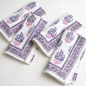 Sale Pomegranate Inc Sagar Blue & Magenta Napkin
