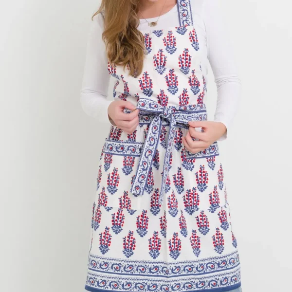 Outlet Pomegranate Inc Sagar Red & Blue Apron