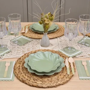 Clearance Pomegranate Inc Sage Simply Eco Plates | Set of 8