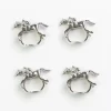 Discount Pomegranate Inc Silver Jockey Napkin Ring | Set of 4