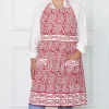 Online Pomegranate Inc Tapestry Deep Red Apron