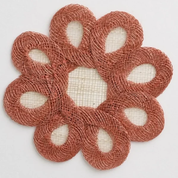 Online Pomegranate Inc Terracotta Woven Doodles Coaster | Set of 4