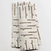 Sale Pomegranate Inc White Linen Snaffle & Buckle Fingertip Towels