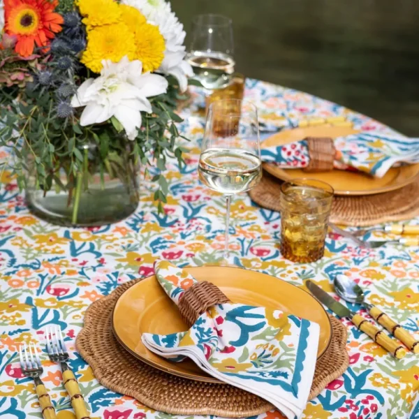 Online Pomegranate Inc Wicker Napkins Rings (Set of 4)
