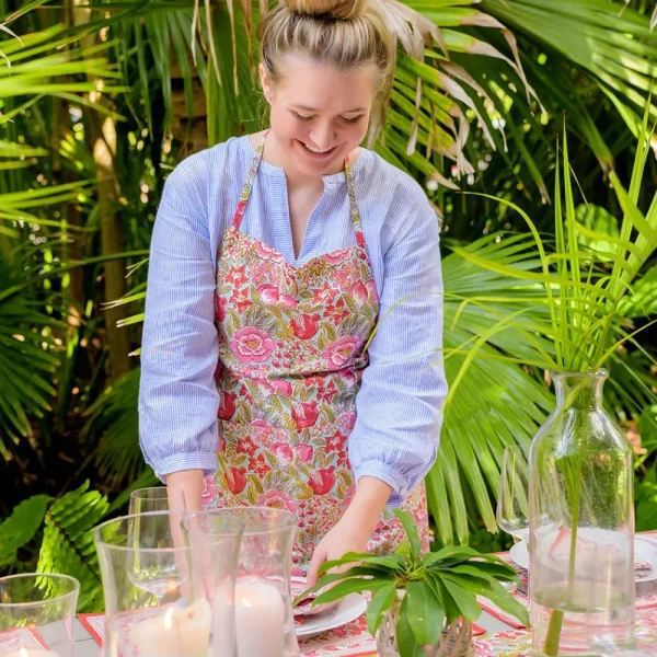 Discount Pomegranate Inc WIldflower Garden Kitchen Apron