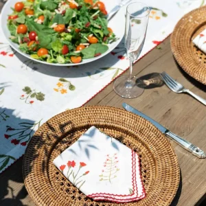 Sale Pomegranate Inc Woven honey rattan charger