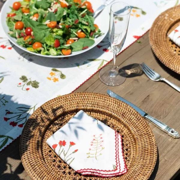 Sale Pomegranate Inc Woven honey rattan charger