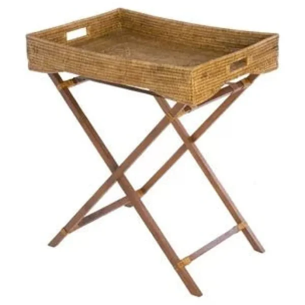 Sale Pomegranate Inc Woven Rattan Butler Tray