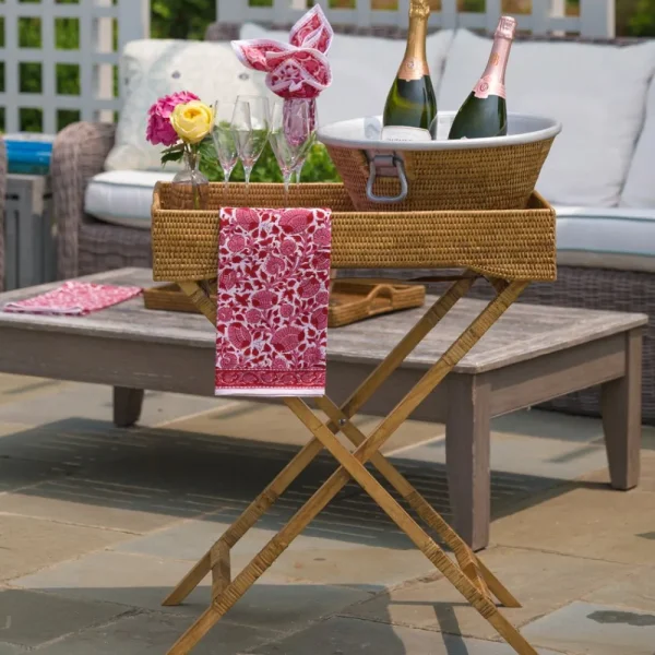 Sale Pomegranate Inc Woven Rattan Butler Tray